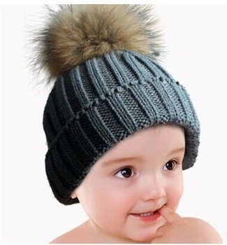 NotingBuss-Home Baby and Toddler Girls Hat Kids Winter Pompom Ears Knitted Beanie Hat Ski Hat Infant hat