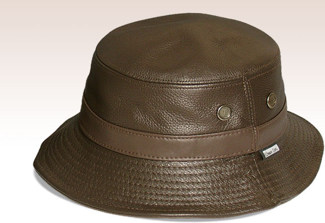 leather boonie hat