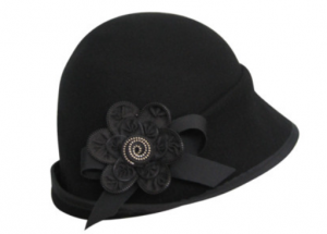 Black Cloche Hat