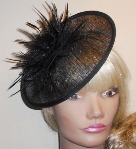 Black Fascinator Hat