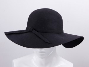 Black Floppy Sun Hat