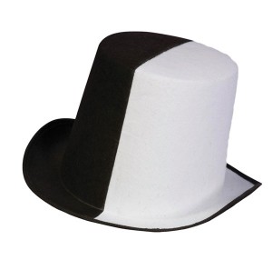 Black and White Top Hat