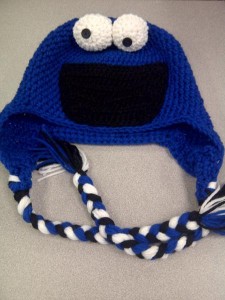 Cookie Monster Knit Hat