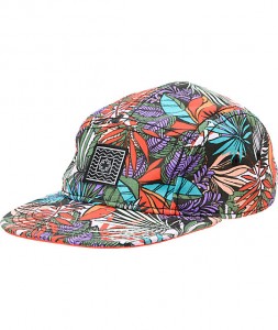 Floral Print 5 Panel Hat