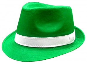 Green Fedora Hat