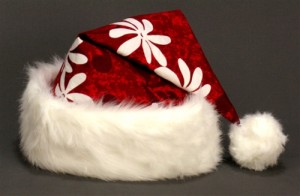 Hawaiian Santa Hats