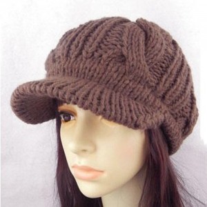 Knit Hat with Brim