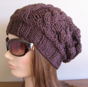 Knit Slouch Hat Pattern