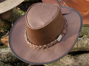 Leather Bush Hat