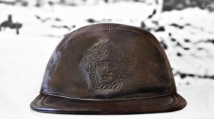 Leather Versace Hat