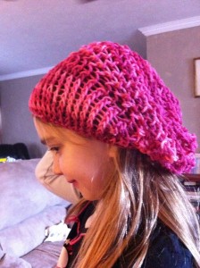 Loom Knit Slouchy Hat