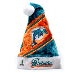 Miami Dolphins Santa Hat