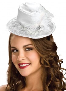 Mini White Top Hat