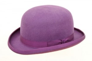 Purple Bowler Hat