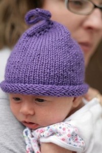 Purple Hats for Babies