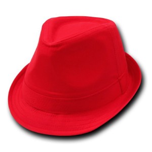 Red Fedora Hat for Women