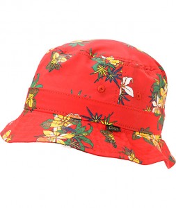 Red Floral Bucket Hats