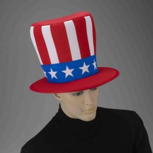 Red White and Blue Top Hat