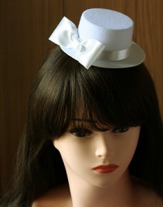 White Mini Top Hat