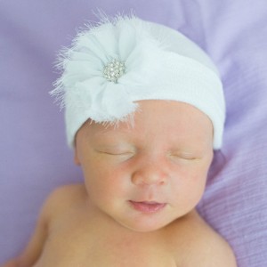 White Newborn Hat