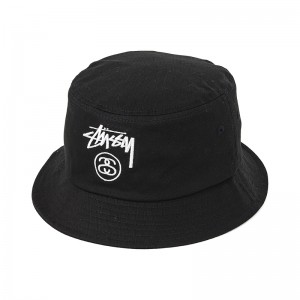 Black Bucket Hat Stussy