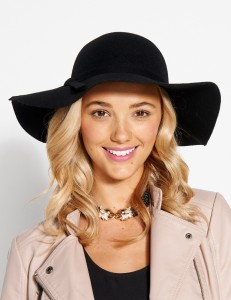 Black Floppy Felt Hat