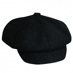 Black Newsboy Hat