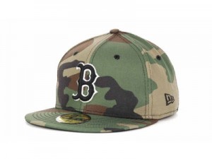 Camo Red Sox Hat