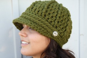 Crochet Newsboy Hat