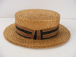 Mens Straw Boater Hat