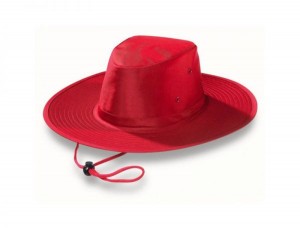 Red Wide Brim Hat