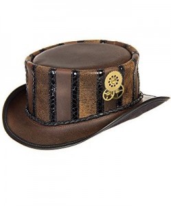 Steampunk Leather Hat