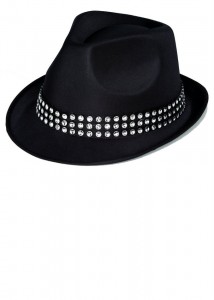 Womens Black Fedora Hat