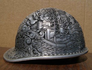 Aluminum Hard Hat Engraved