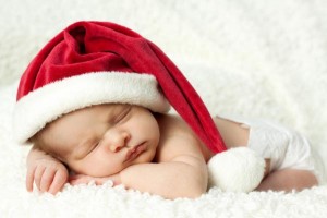 Baby in Santa Hat