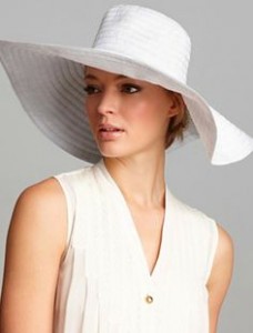 Big White Floppy Hat