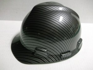 Black Carbon Fiber Hard Hat