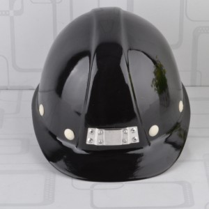 Black Fiberglass Hard Hat