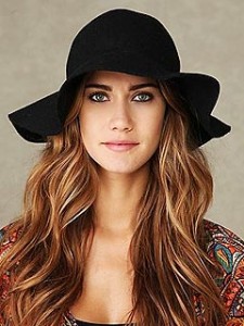 Black Floppy Felt Hat