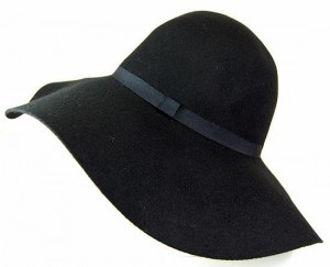 Black Floppy Sun Hat