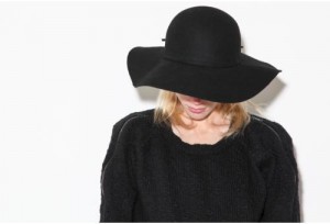 Black Floppy Sun Hat Image