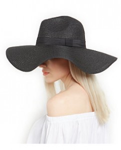 Black Floppy Sun Hat Photo