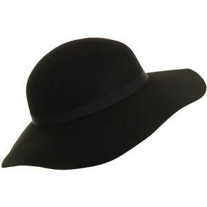 Black Floppy Sun Hat