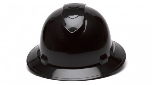 Black Full Brim Hard Hats