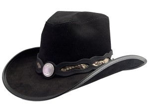 Black Leather Cowboy Hats