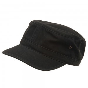 Black Military Hat