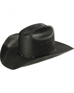 Black Straw Cowboy Hat