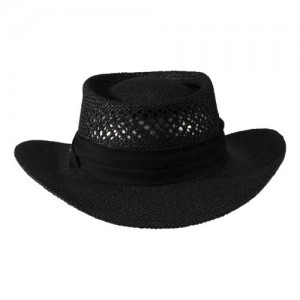 Black Straw Hat Mens