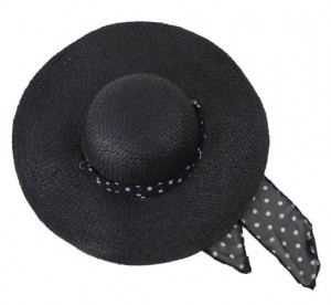 Black Straw Hat Womens