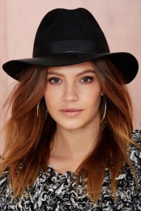 Black Wool Panama Hat